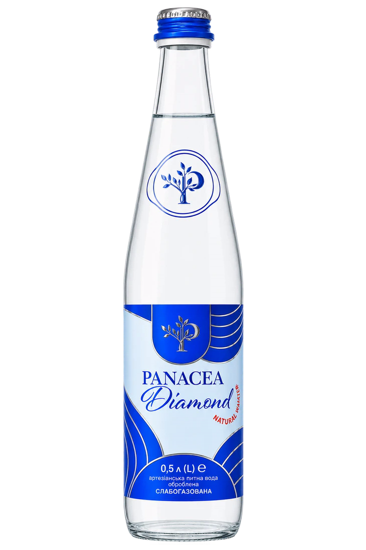 PANACEA Diamond, слабогазована, скло, 0,5 л