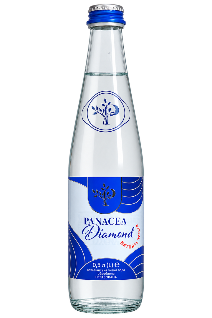PANACEA Diamond, негазована, скло, 0,5 л